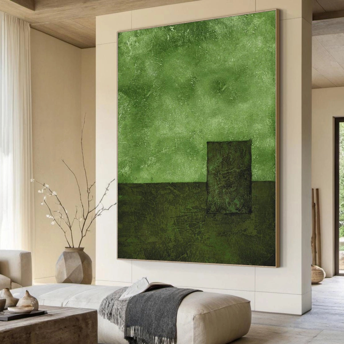 Green Wabi Sabi Wall Art #WS007