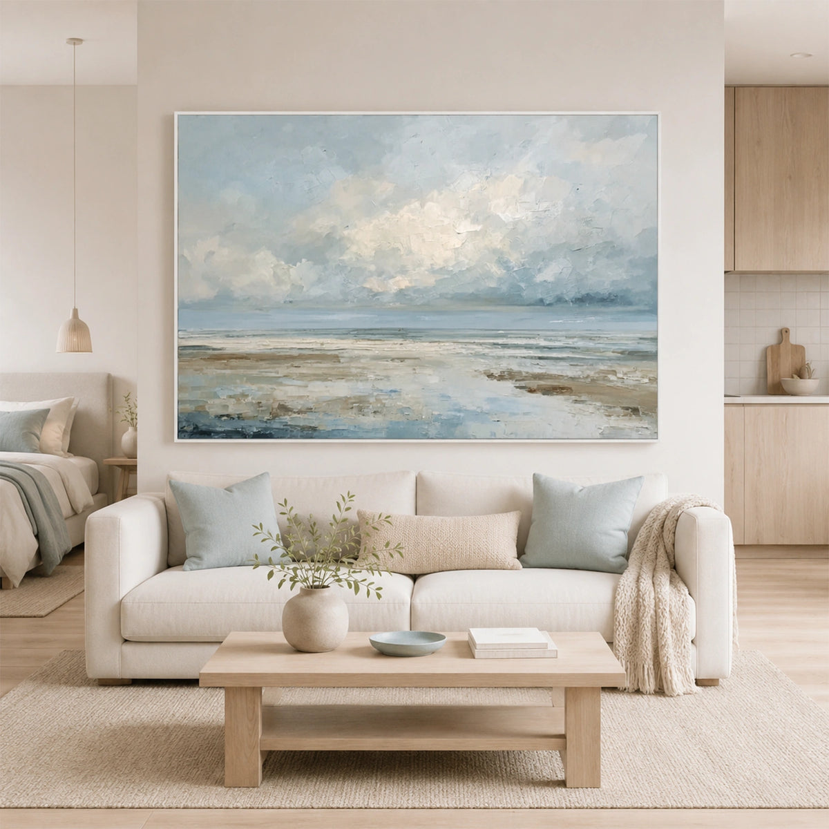 Abstract Ocean And Sky Wall Art #OS068