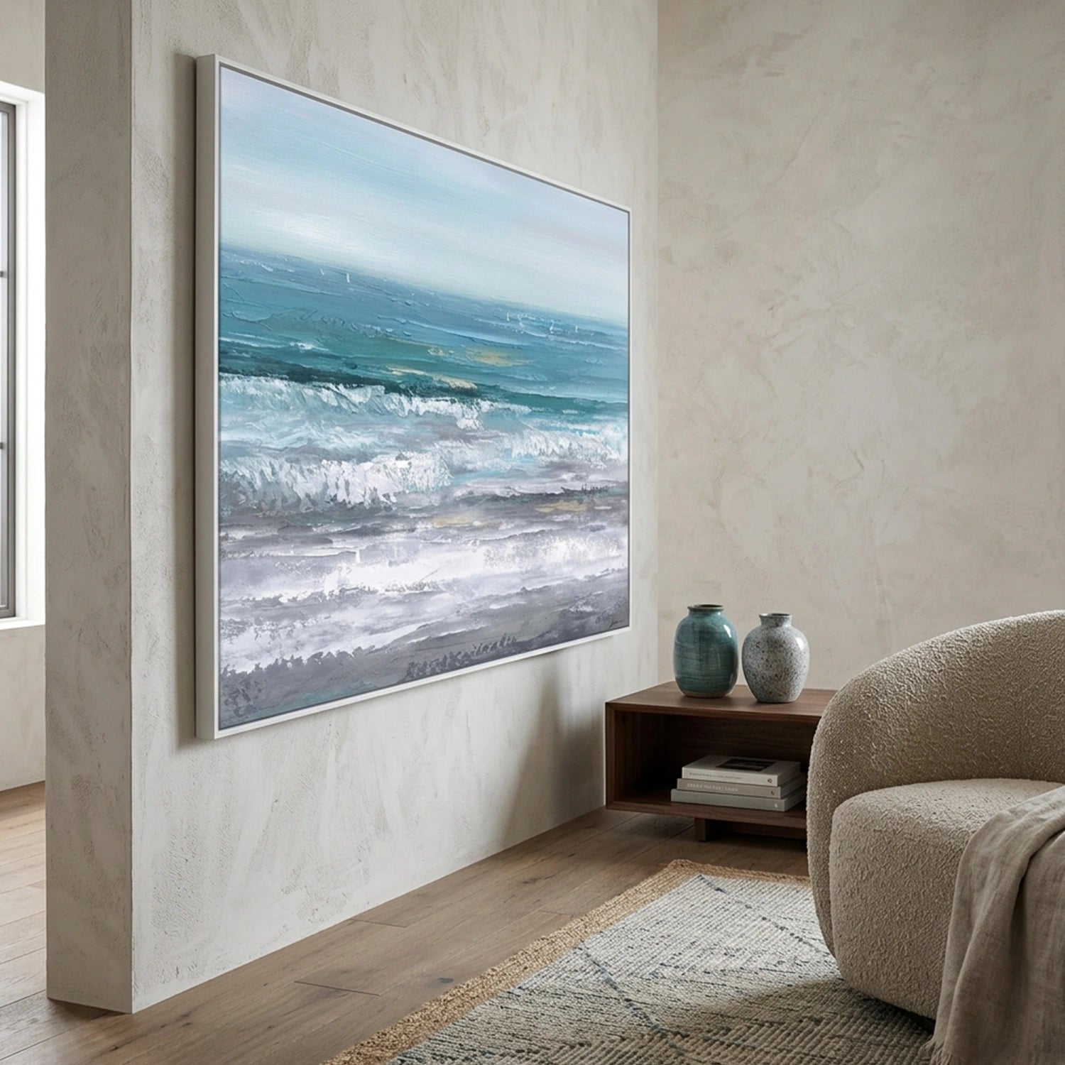 Abstract Ocean And Sky Wall Art #OS105