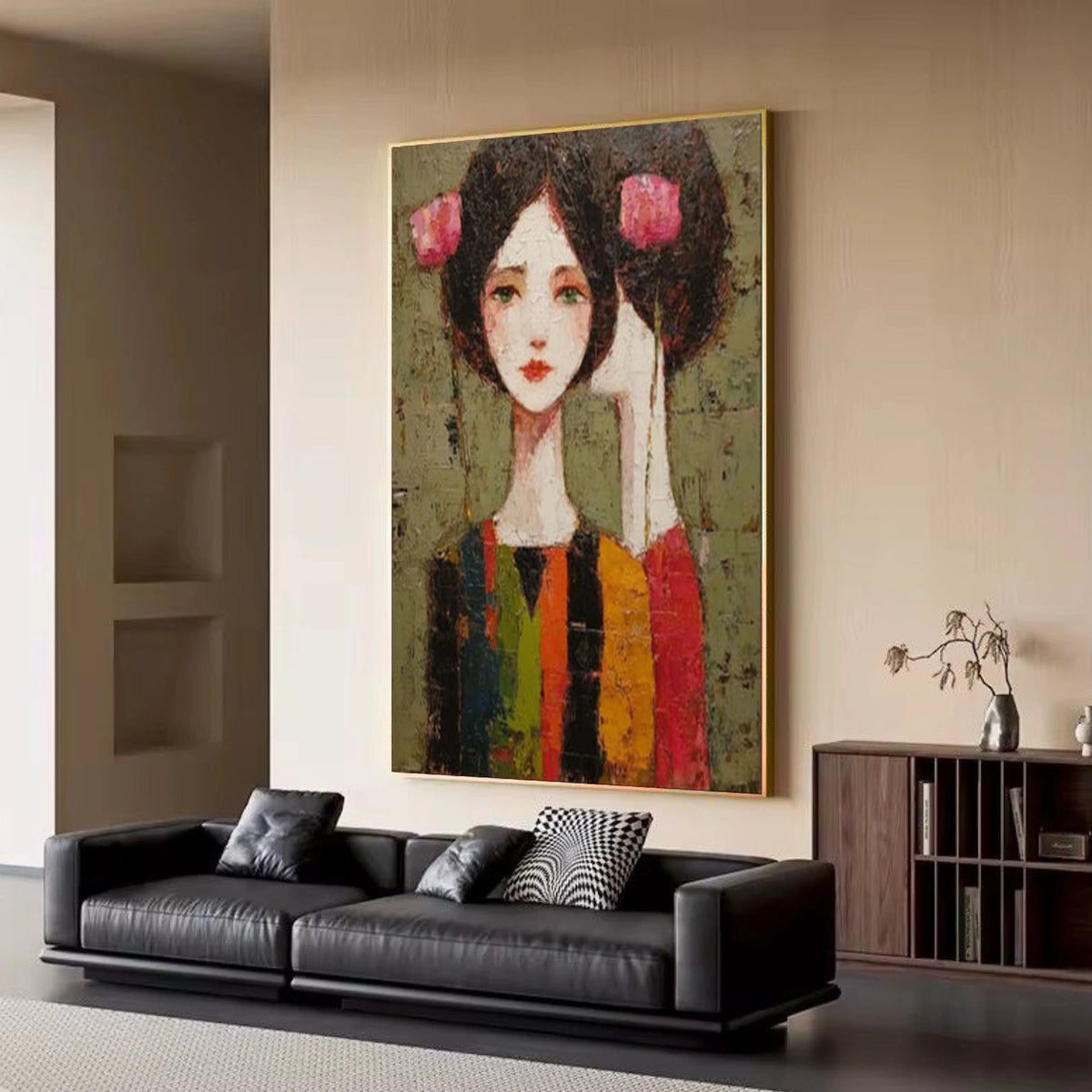 Abstract Portrait Wall Art #LA005