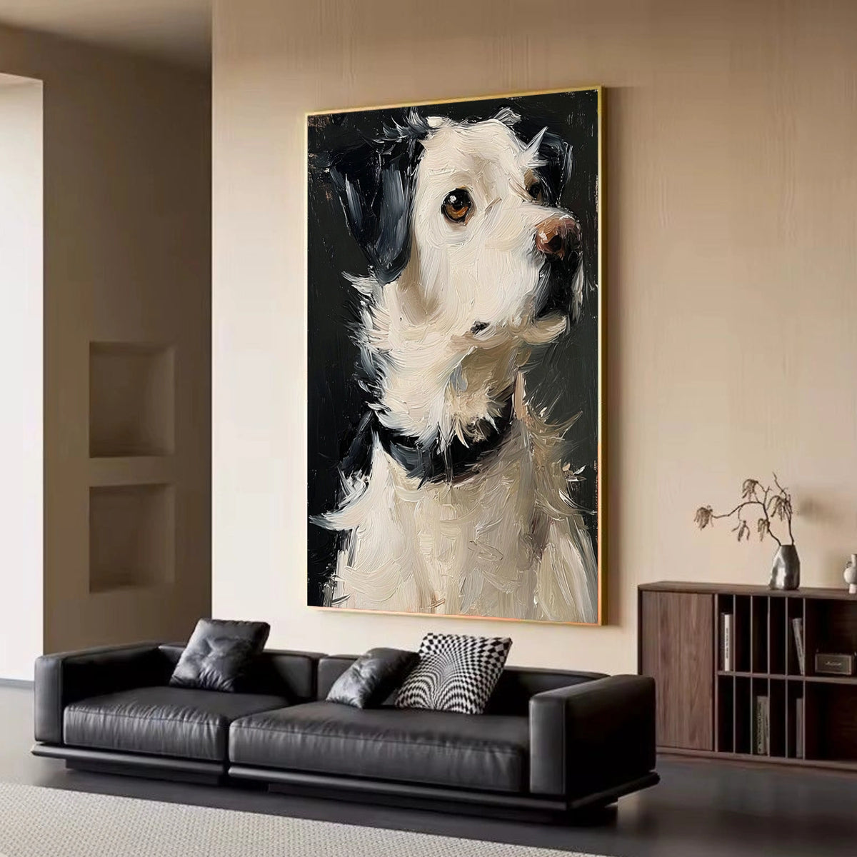 Abstract Animal Dog Wall Art #AN011