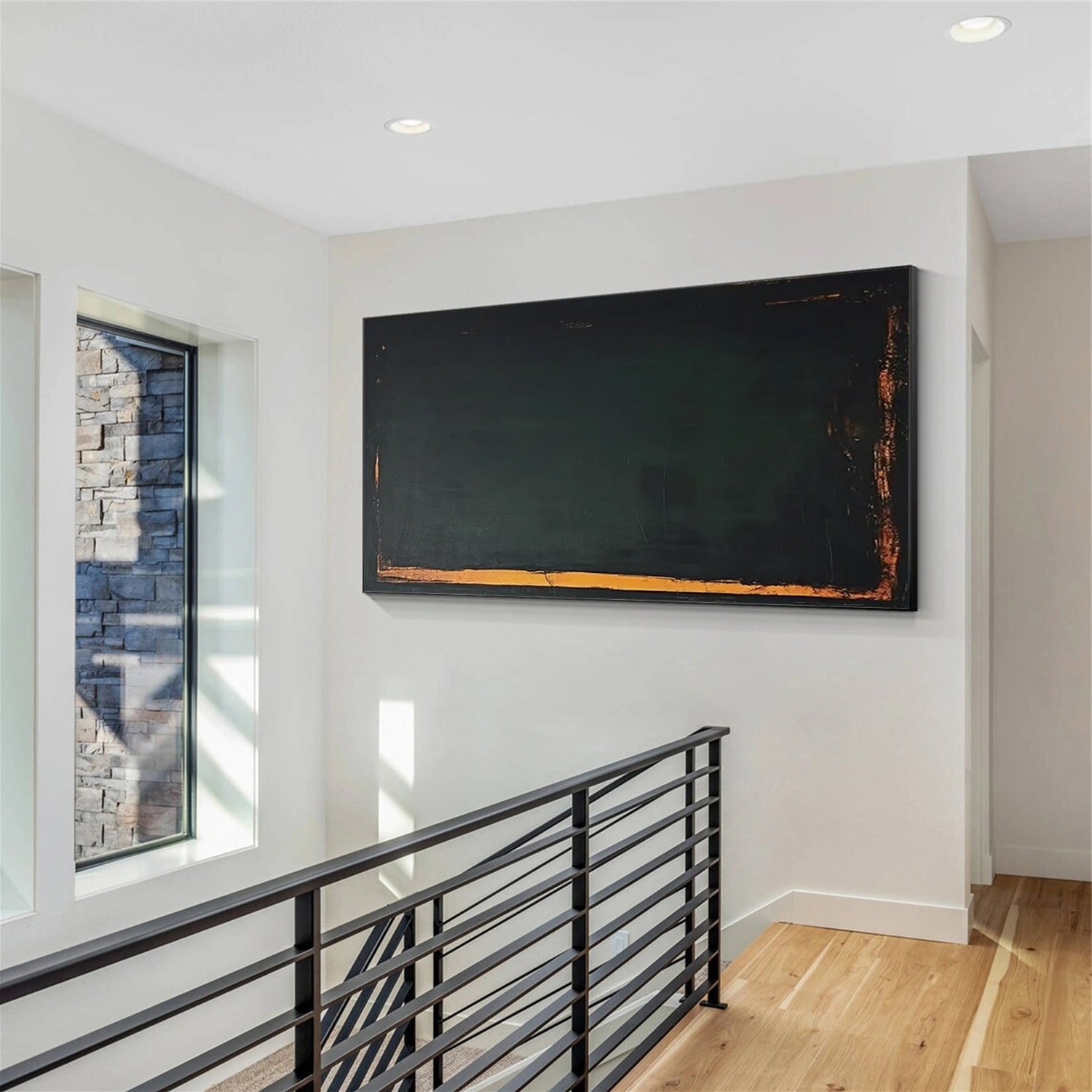 Green and Black Minimalist Wall Art #MW022