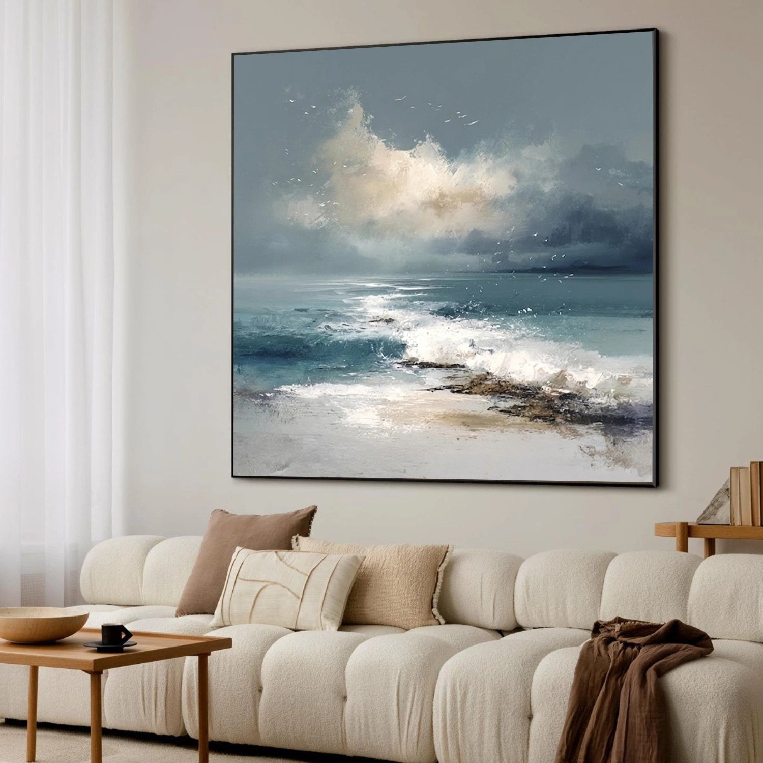 Abstract Ocean And Sky Wall Art #OS005