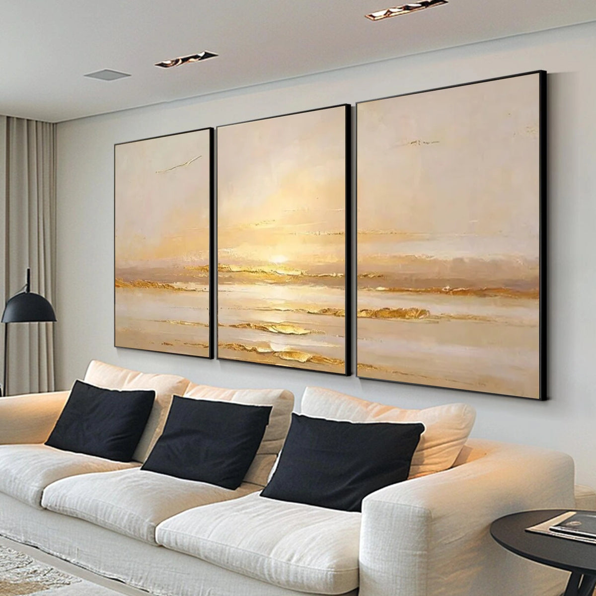 Abstract Ocean And Sky Wall Art Set of 3 #OS142