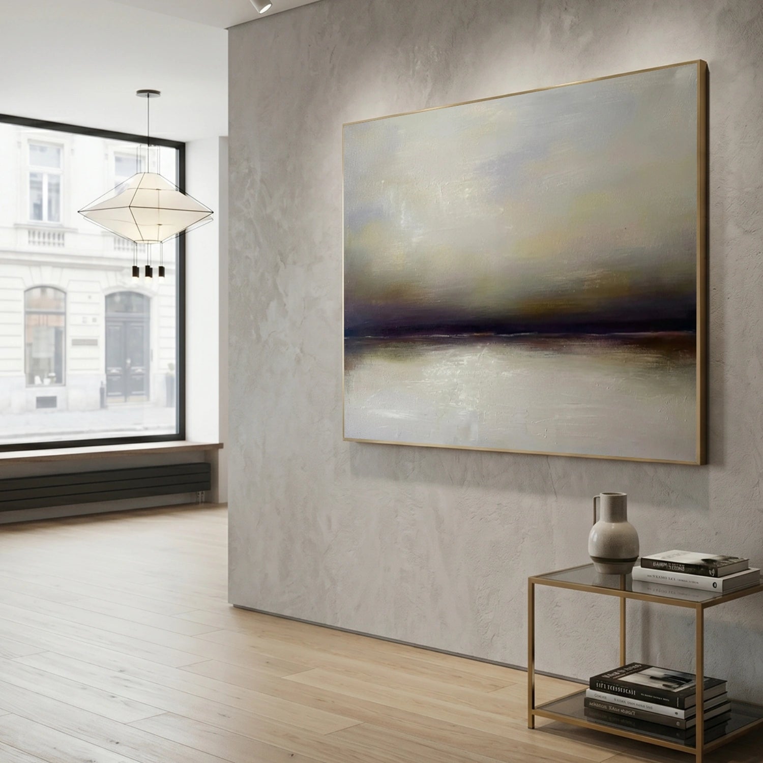 Abstract Ocean And Sky Wall Art #OS108