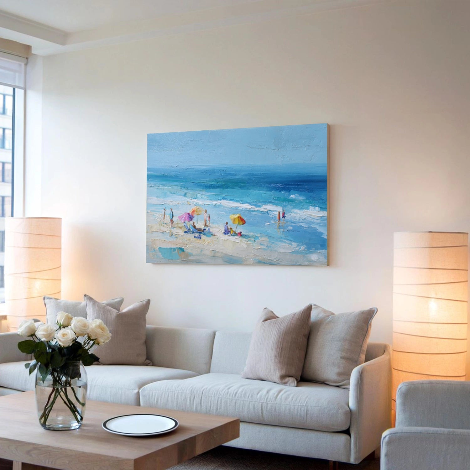Abstract Ocean And Sky Wall Art #OS103