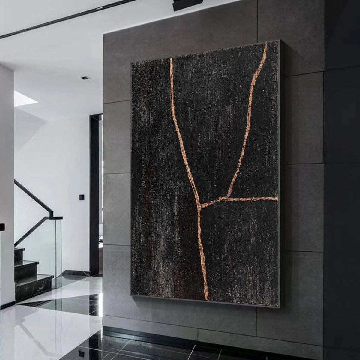 Black Minimalist Wall Art #MW039