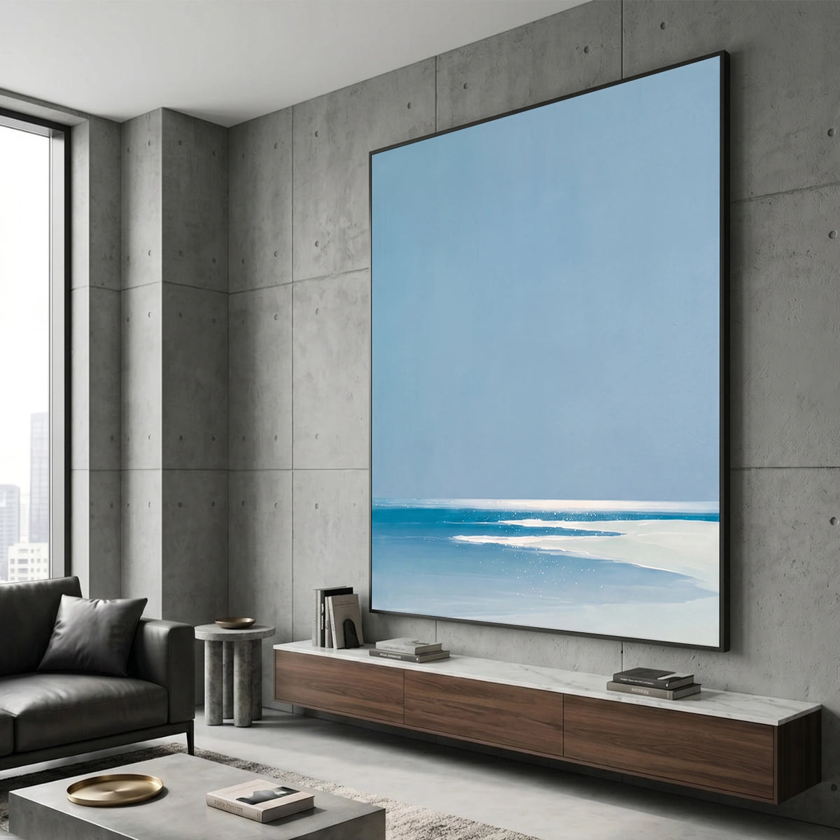 Abstract Ocean And Sky Wall Art #OS121