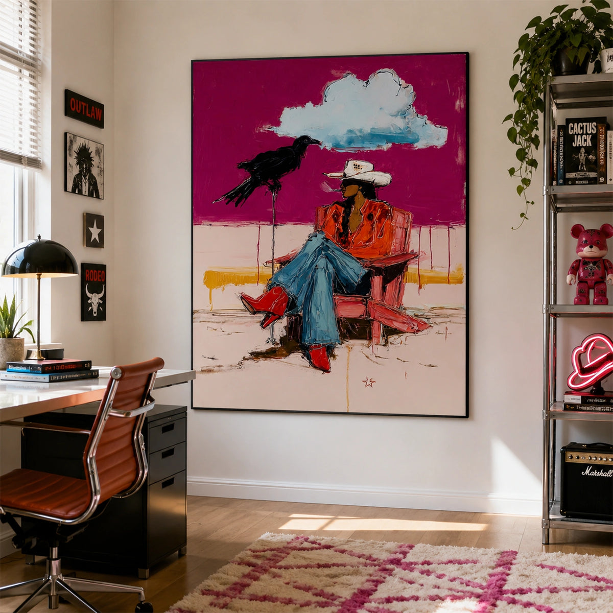 Western Cowboy Wall Art #AC039