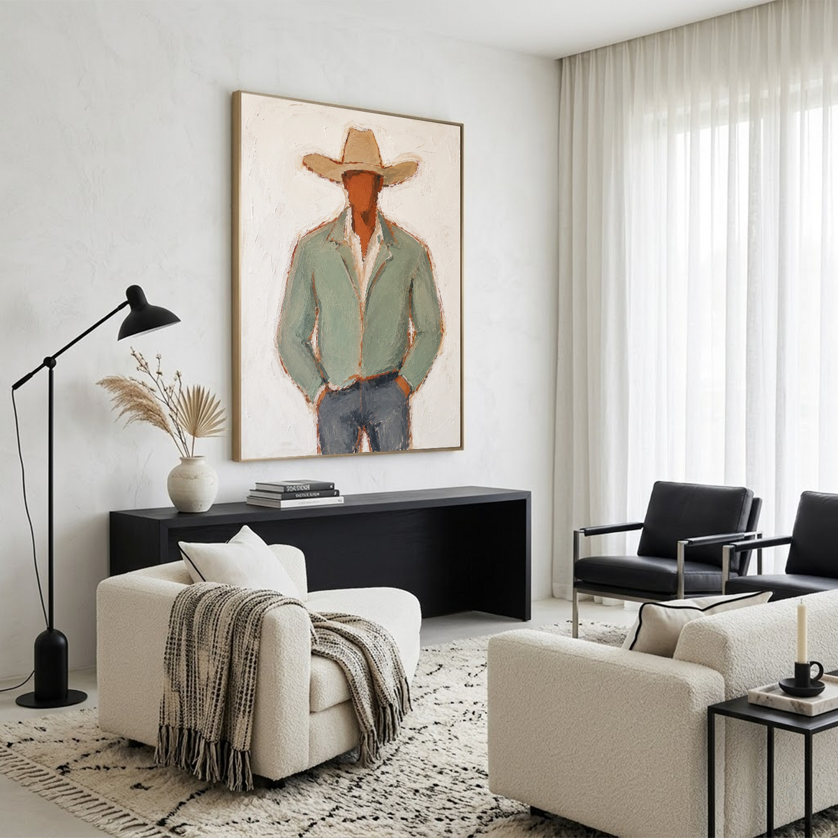 Western Cowboy Wall Art # AC116