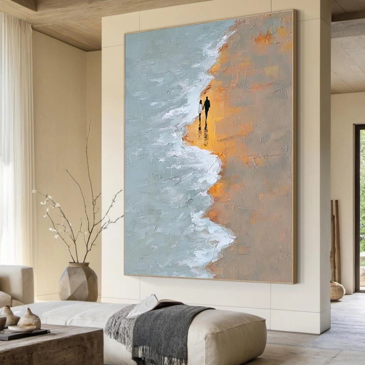 Abstract Ocean And Sky Wall Art #OS034