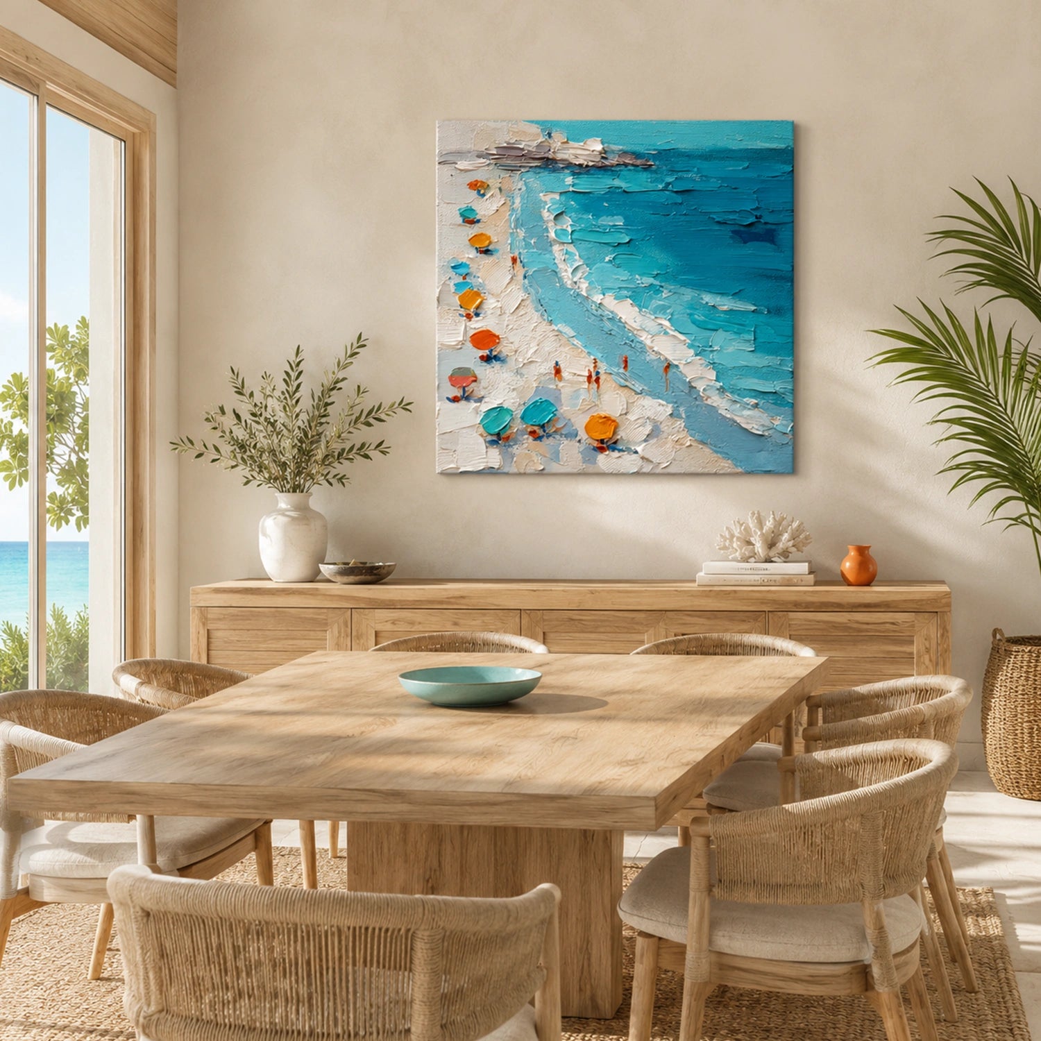 Abstract Ocean And Sky Wall Art #OS013