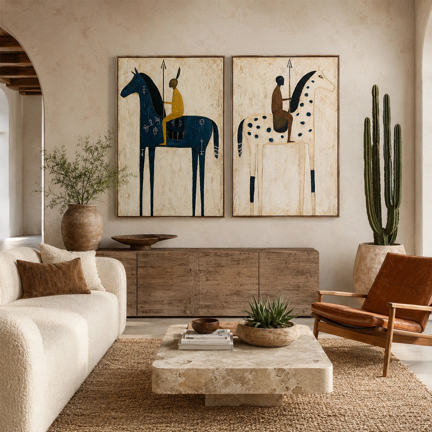 Western Cowboy Wall Art Set of 2 #AC002