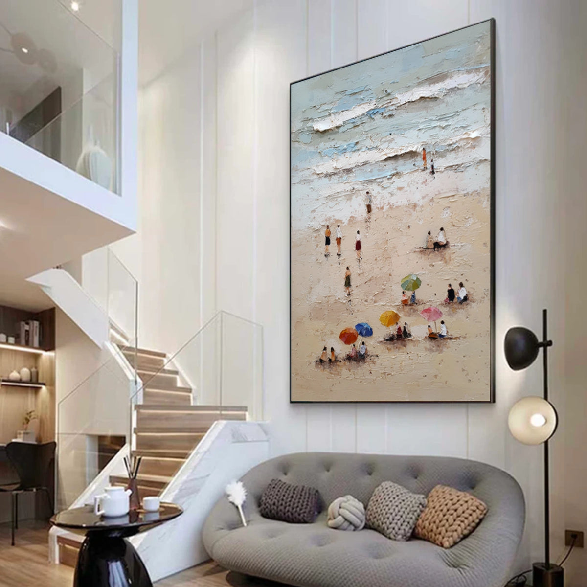Abstract Ocean And Sky Wall Art #OS043