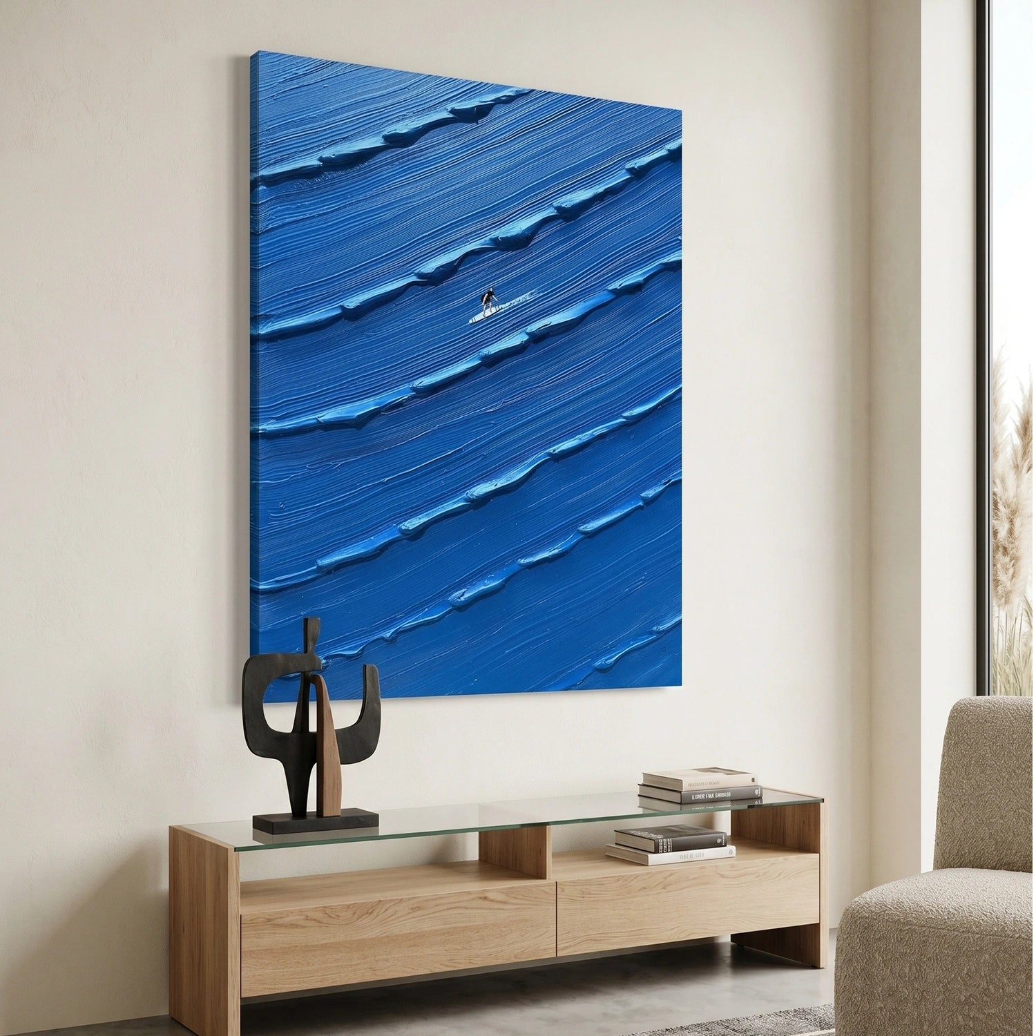 Surfing Sports Textured Wall Art #SC016