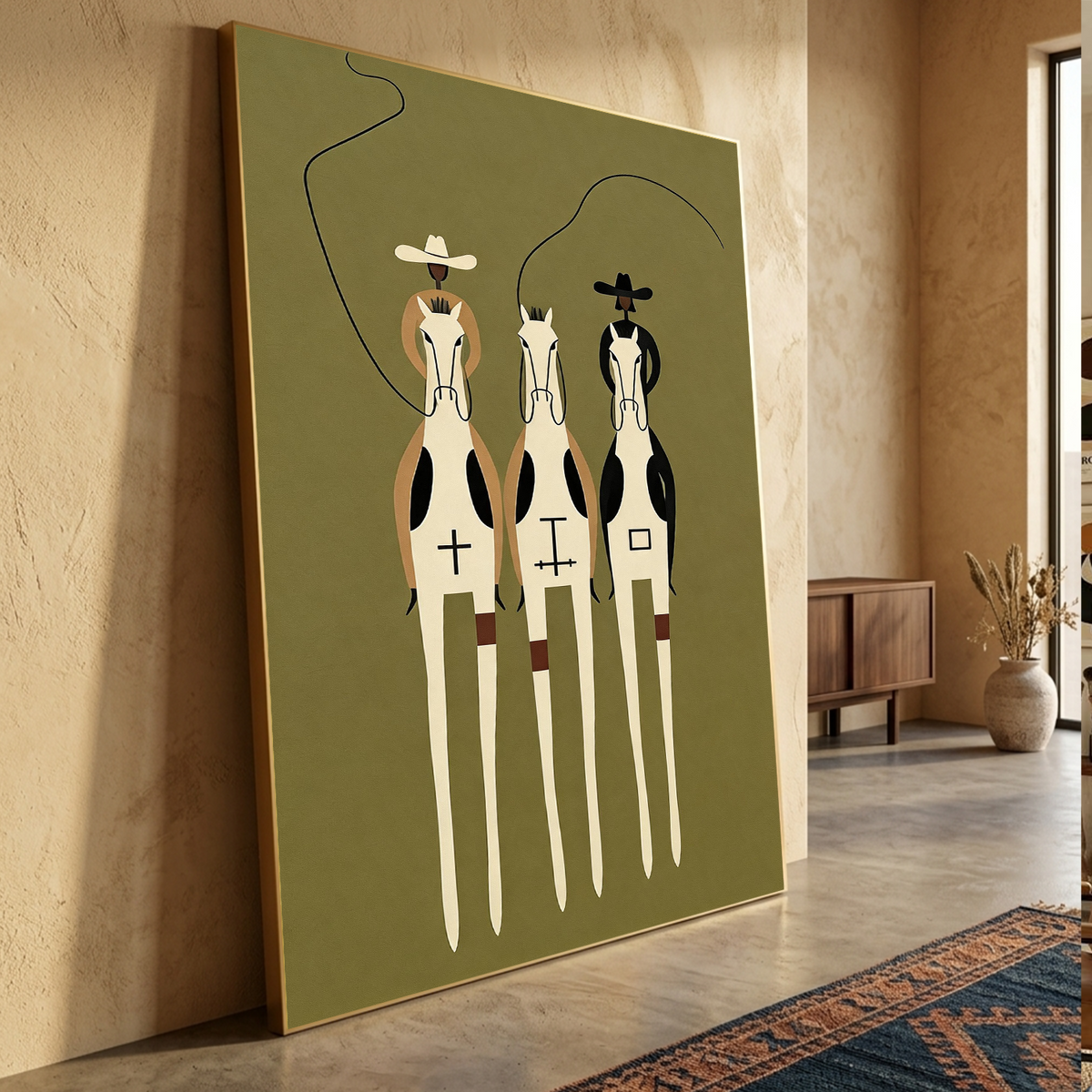 Western Cowboy Wall Art  #AC 159