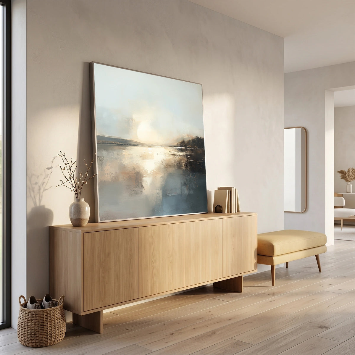 Abstract Ocean And Sky Wall Art #OS116