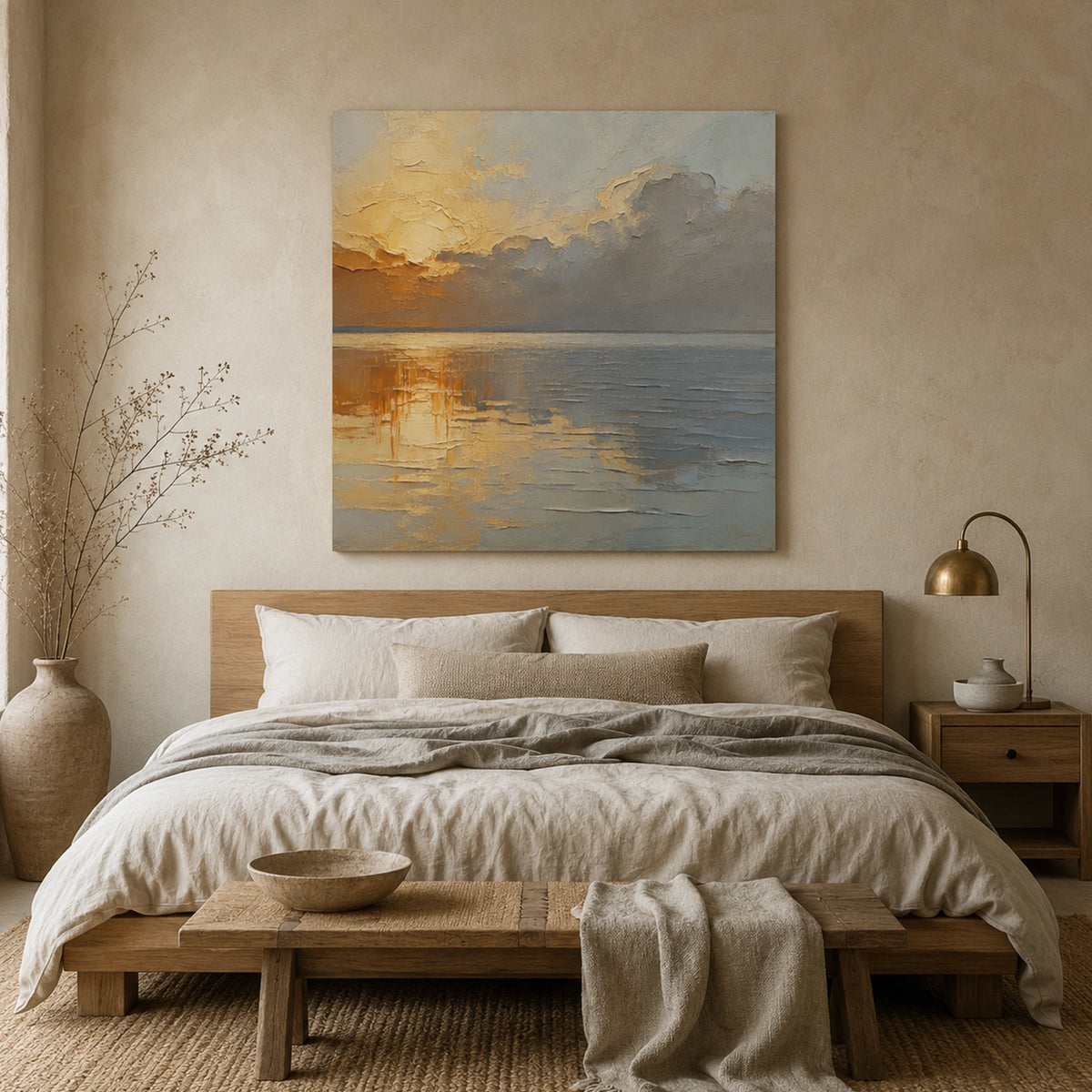 Abstract Ocean And Sky Wall Art #OS023