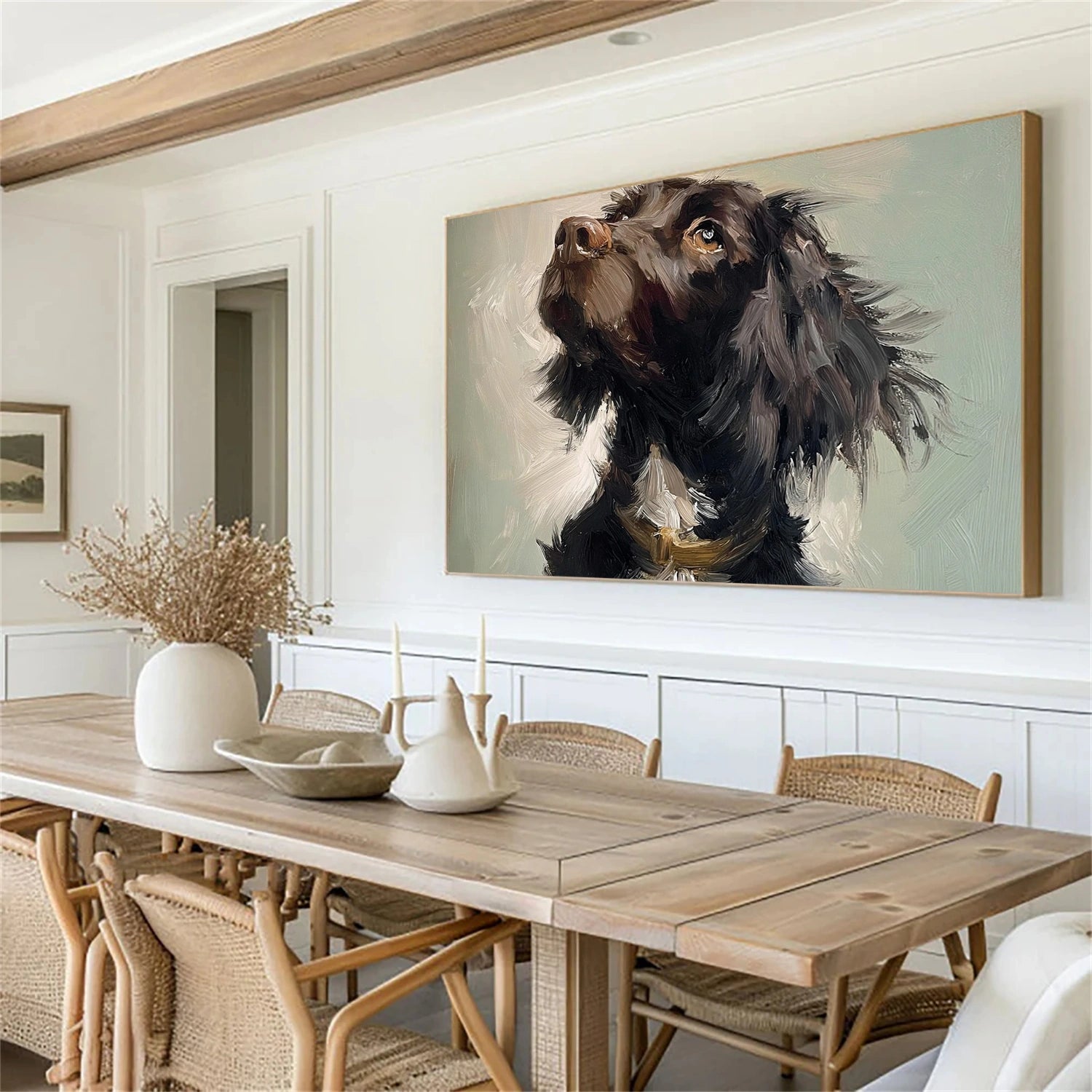 Abstract Animal Dog Wall Art #AN014