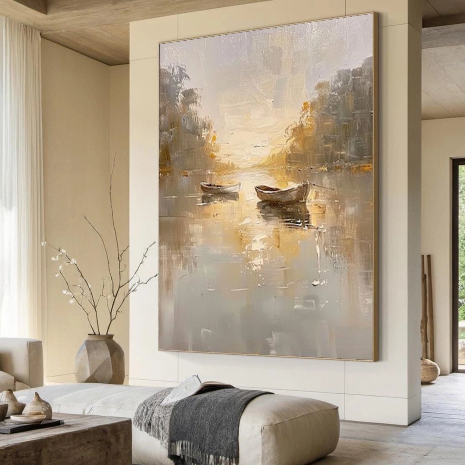 Abstract Ocean And Sky Wall Art #OS024