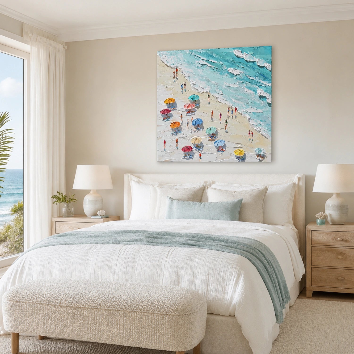 Abstract Ocean And Sky Wall Art #OS022