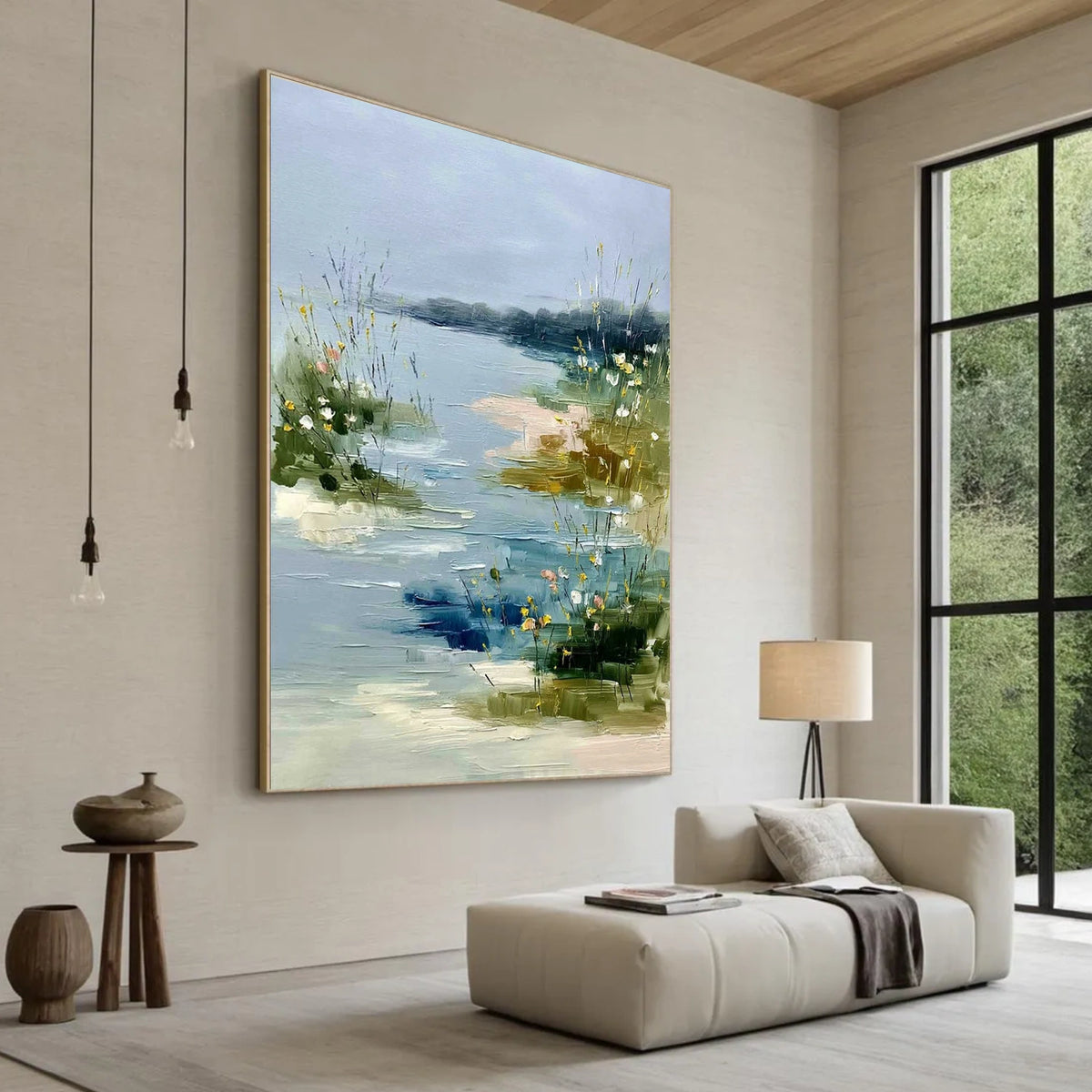 Abstract Ocean And Sky Wall Art #OS038