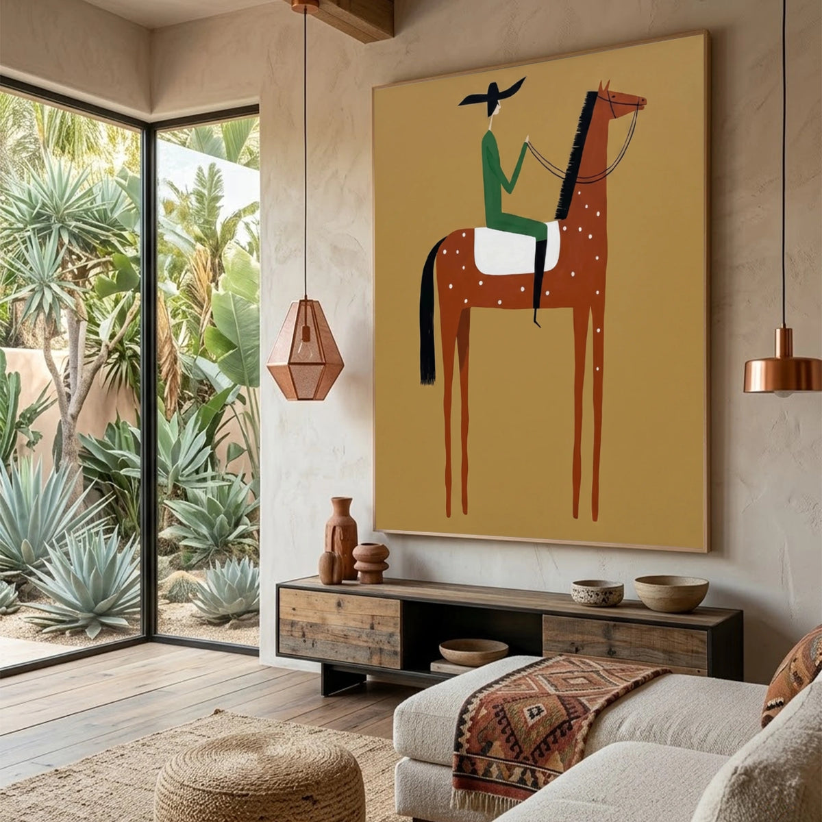Western Cowboy Wall Art #AC095