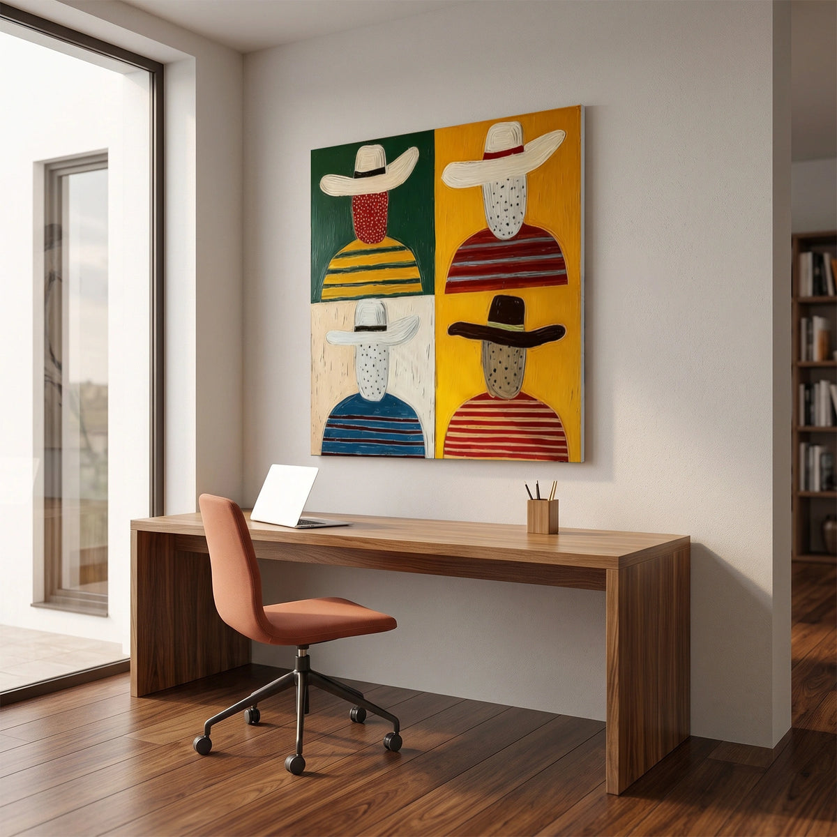 Abstract Portrait Wall Art #LA042
