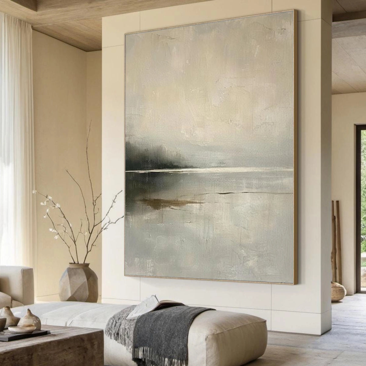 Abstract Ocean And Sky Wall Art #OS026