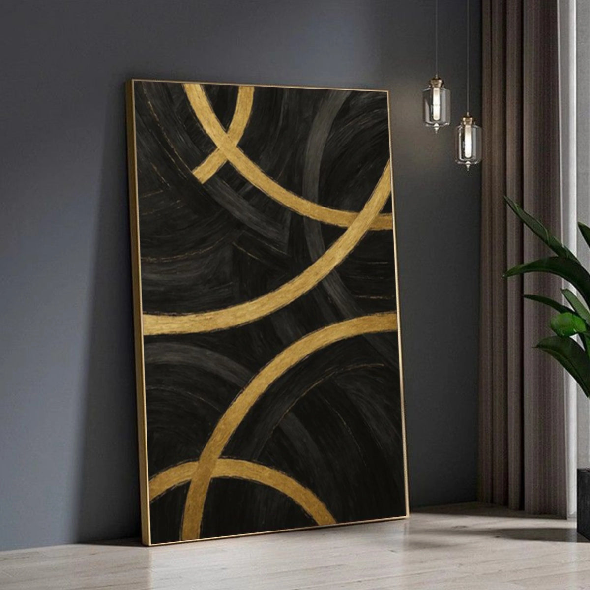 Black Minimalist Wall Art #MW001