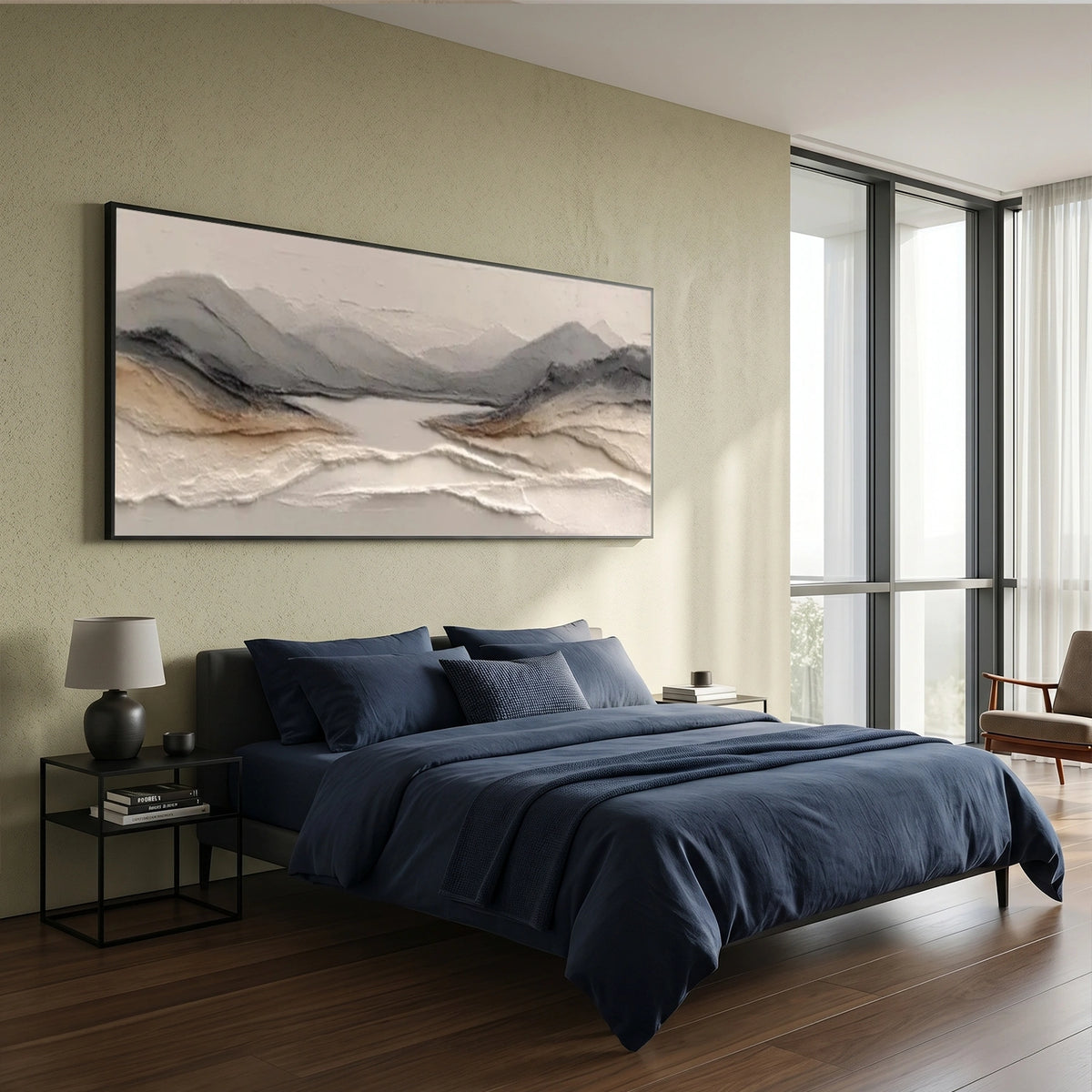 Abstract Mountain Textured Wall Art #MM019