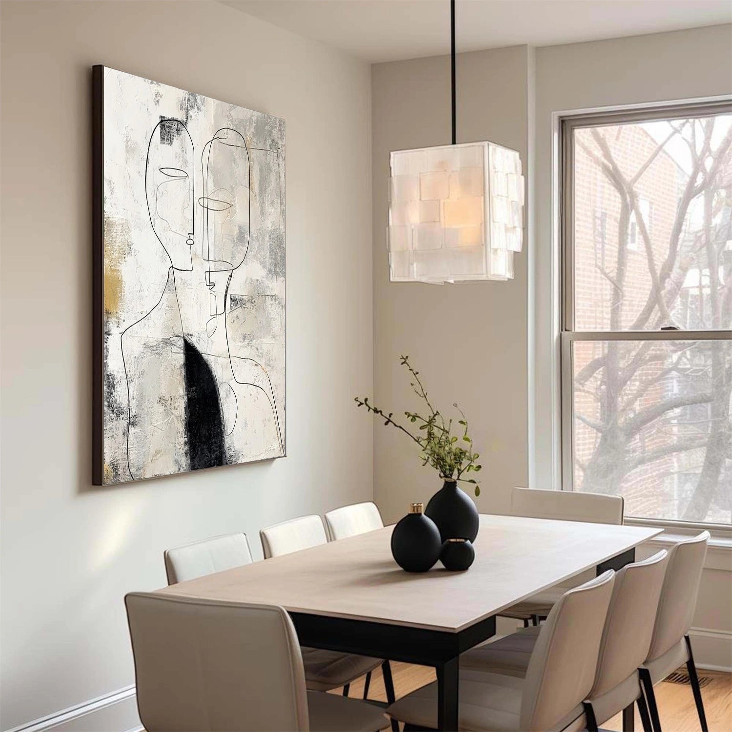 Contemporary Abstract Minimalist Wall Art #CA002
