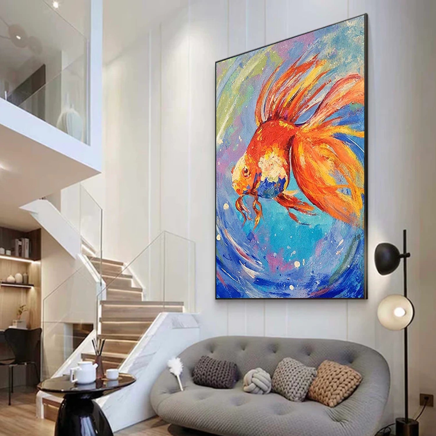 Abstract Animal Fish Wall Art #AN002