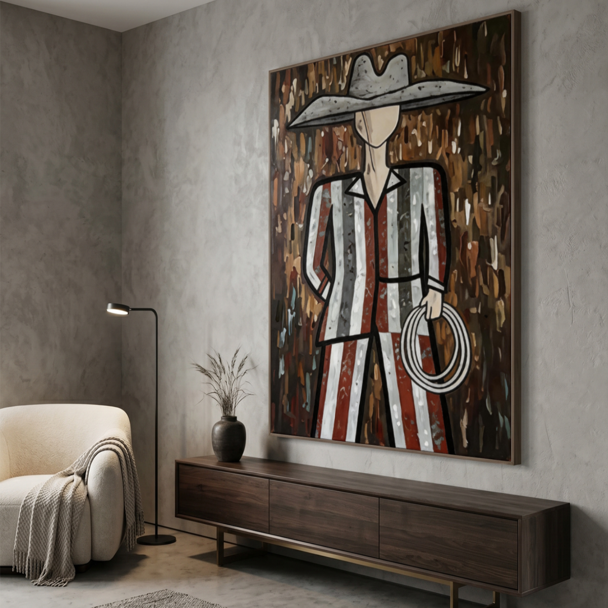Western Cowboy Wall Art  #AC 164