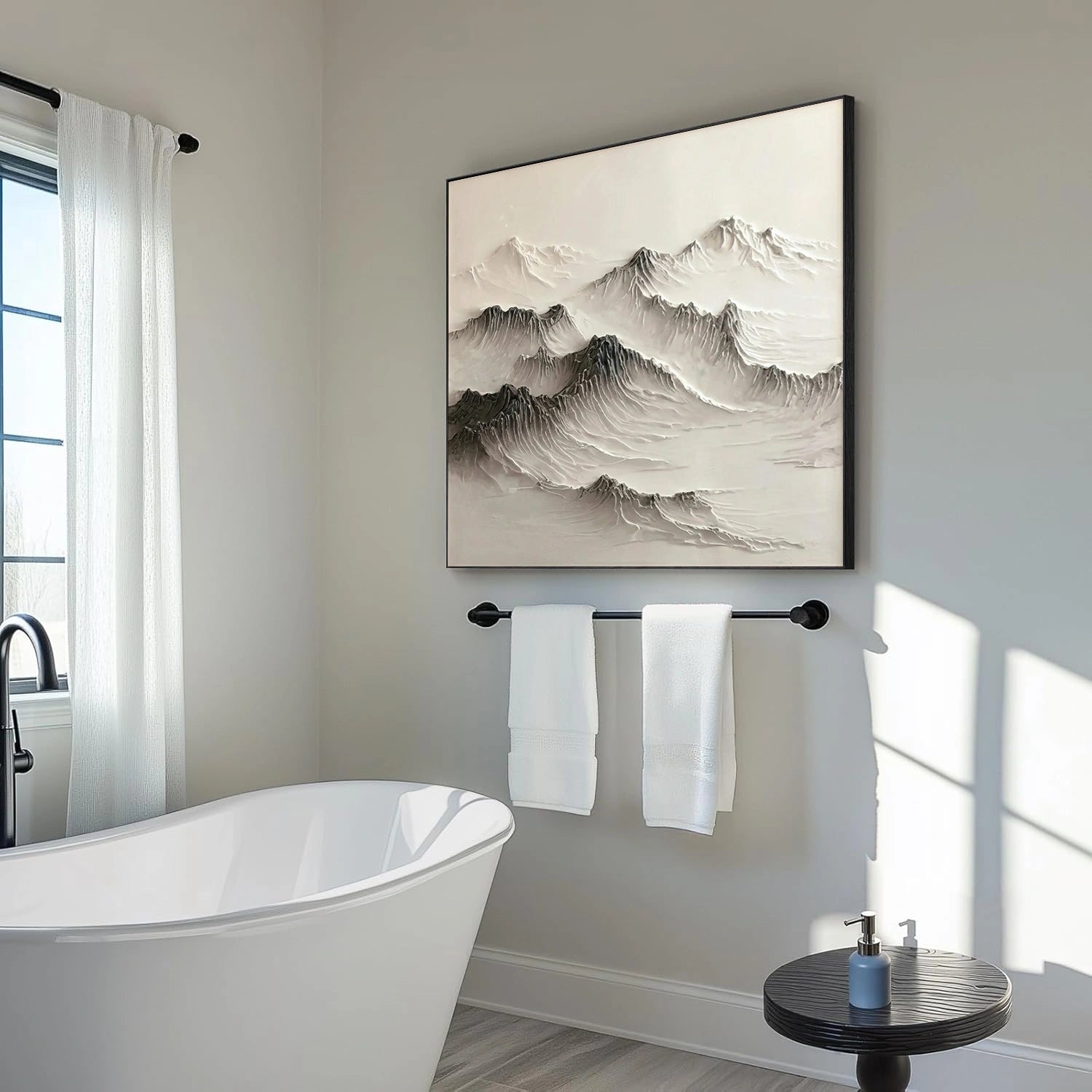 Minimalist Mountain Textured Wall Art #MM040