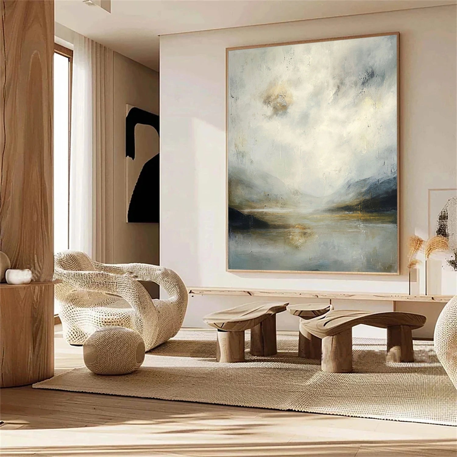 Abstract Ocean And Sky Wall Art #OS040