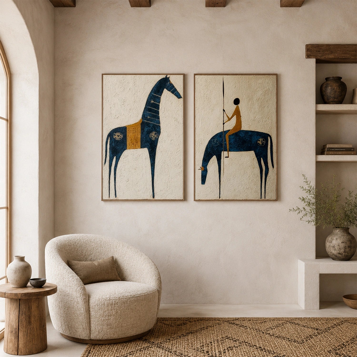 Western Cowboy Wall Art Set of 2 #AC005