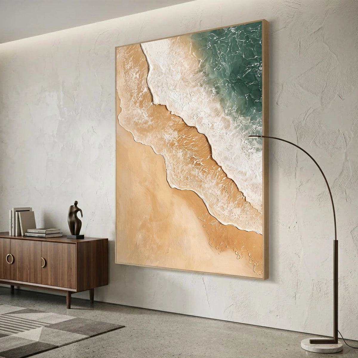 Abstract Ocean And Sky Wall Art #OS124