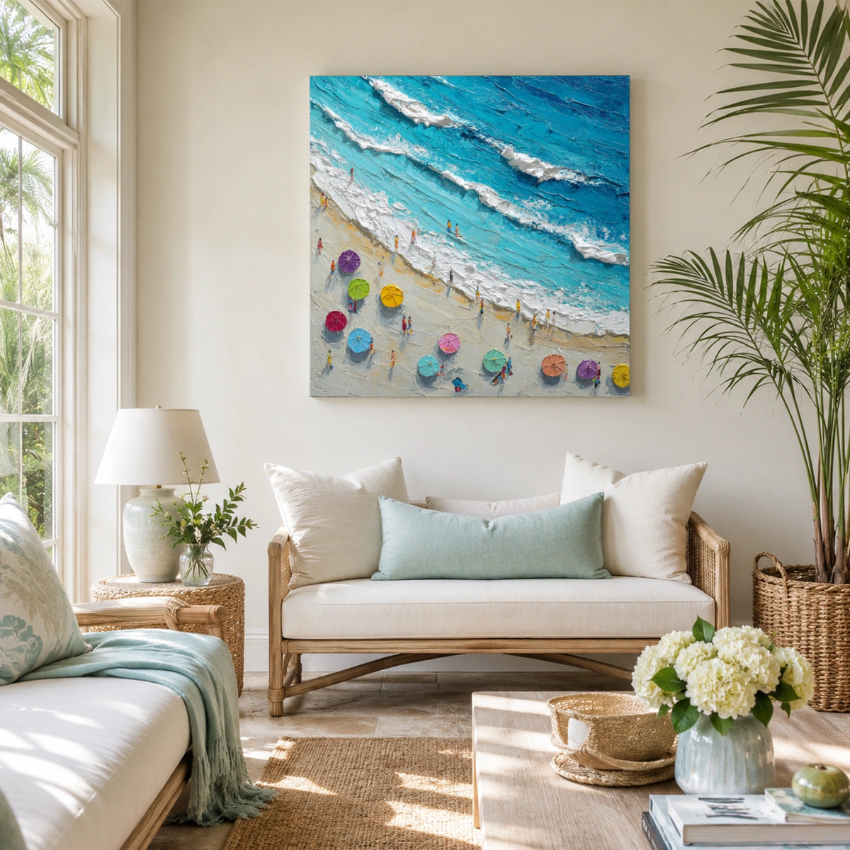 Abstract Ocean And Sky Wall Art #OS011