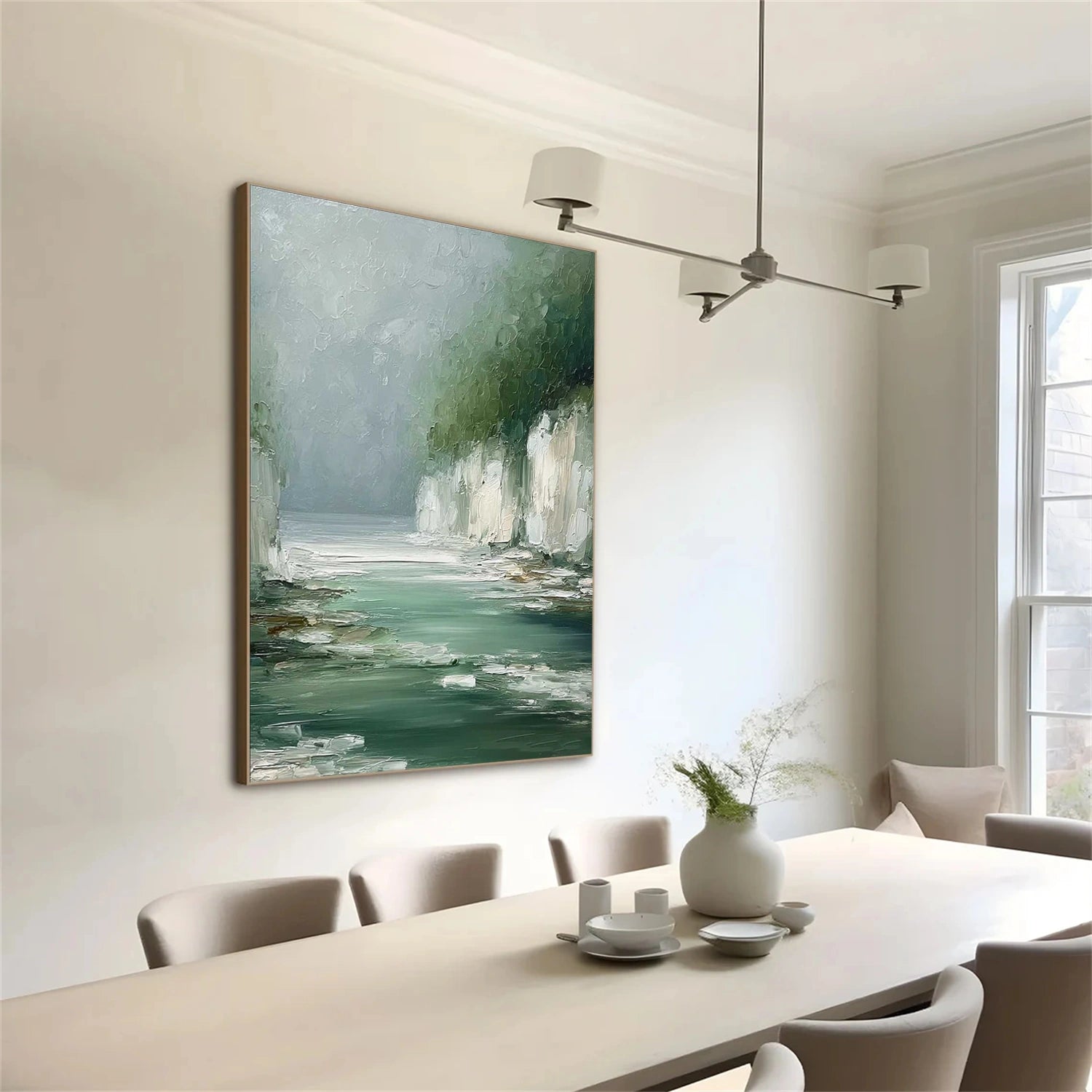 Abstract Ocean And Sky Wall Art #OS037