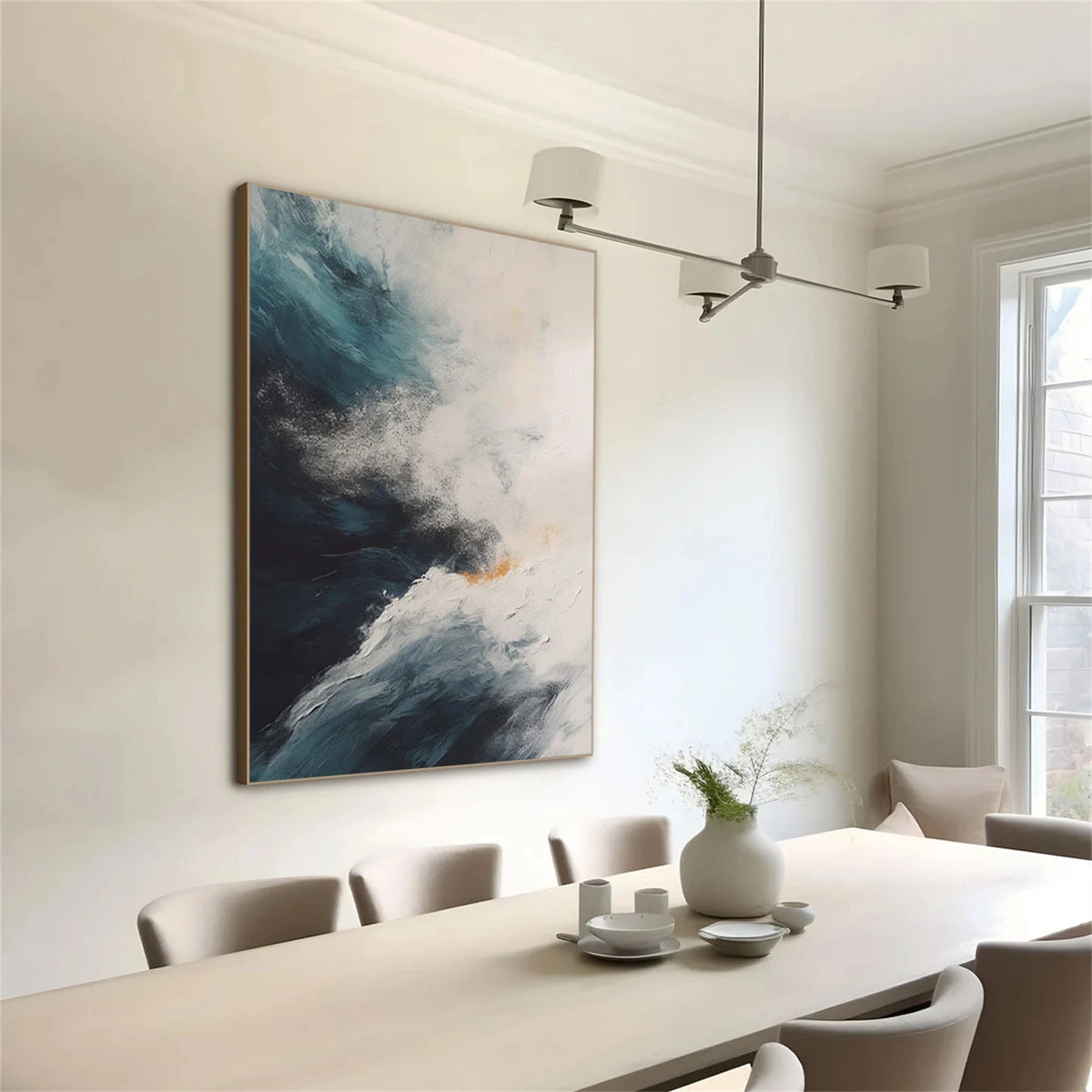 Abstract Ocean And Sky Wall Art #OS036