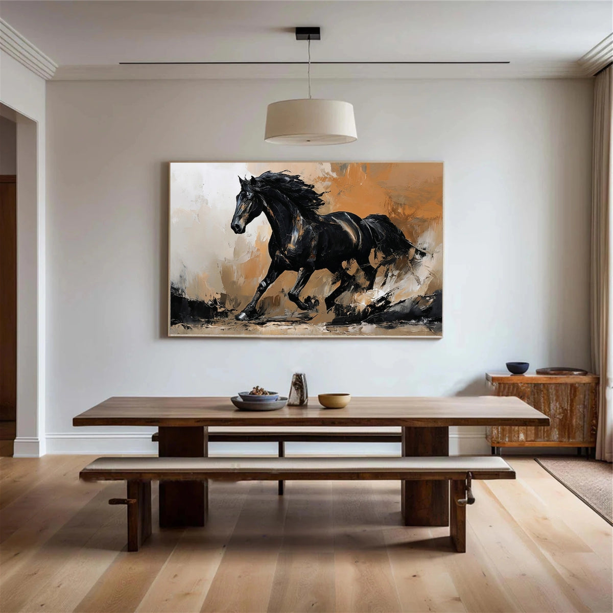 Abstract Animal Horse Wall Art #AN035