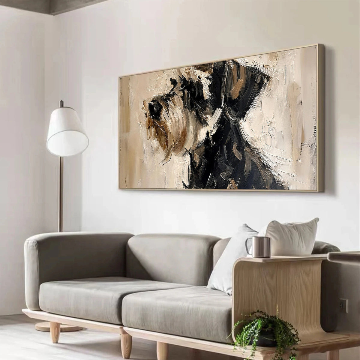 Abstract Animal Dog Wall Art #AN012