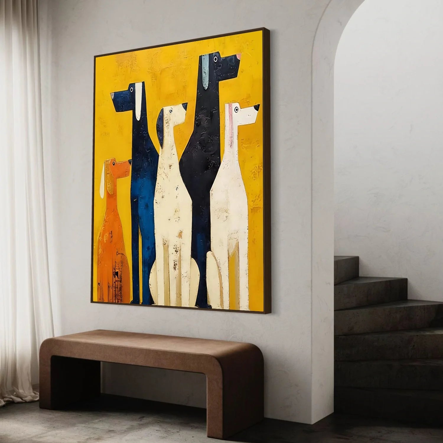 Abstract Dog Animal Wall Art #DL069