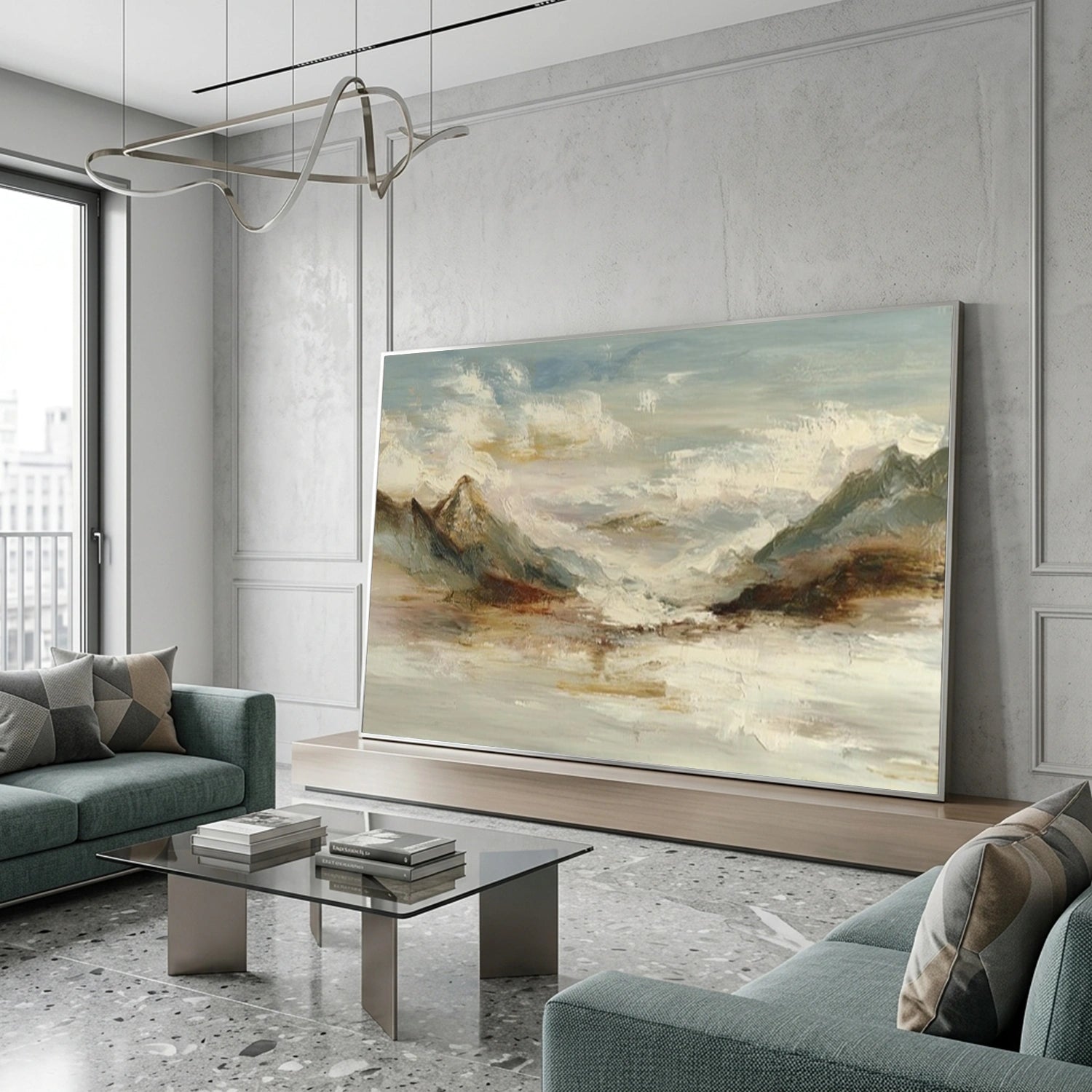 Abstract Mountain Wall Art #MM020